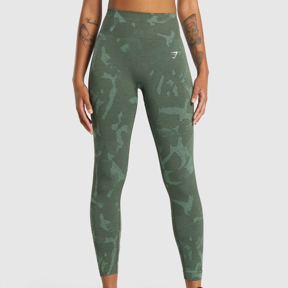 Gymshark Green Camo Leggings
